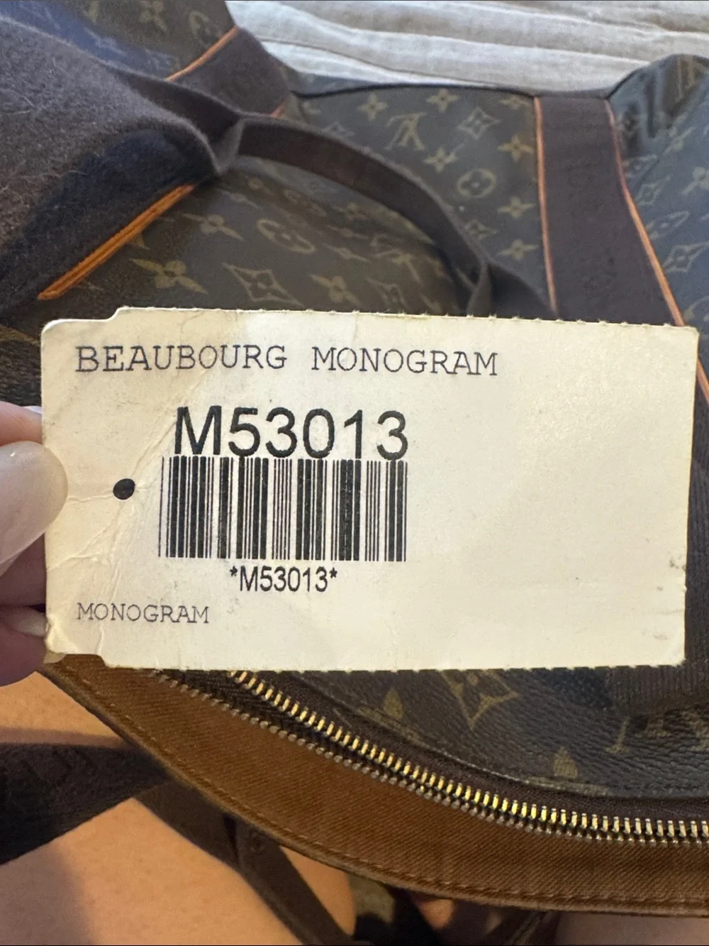 Louis Vuitton Monogram Canvas Brown Tote with Contrast Trim